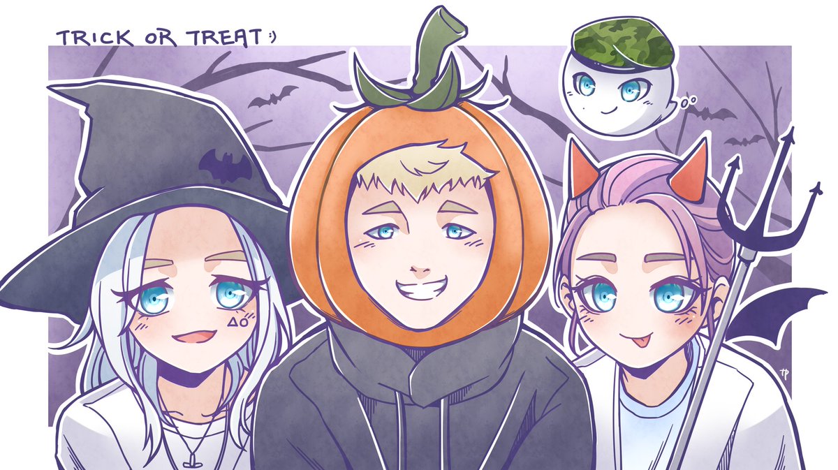 hiddenpl4yer's tweet photo. Halloween KARD🧙🏻‍♀️🎃😈👻
#KARD #BM #JSeph #Somin #Jiwoo #KARD4ever #doodle https://t.co/hP654BTwVq