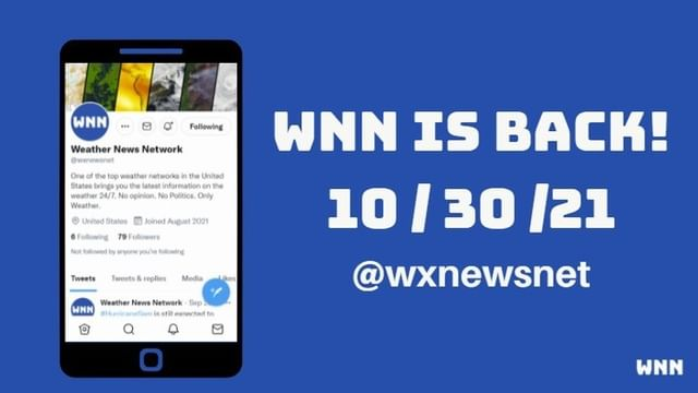 OriginalWNN's tweet photo. WNN Is Officially Back As Of 11 Am!! More Posts To Come Soon!!!
Team: @195MphEf5, @Mannyweatherman, @sebastiangiove, @Evannweather, @burger_wx, @TwisterW101, @HurricaneUpdat3, @TotallyWeather, @JeffJests, @forester_wx, @WeatherCentral3, @thehurricanehq!! https://t.co/kQal9ULOcC