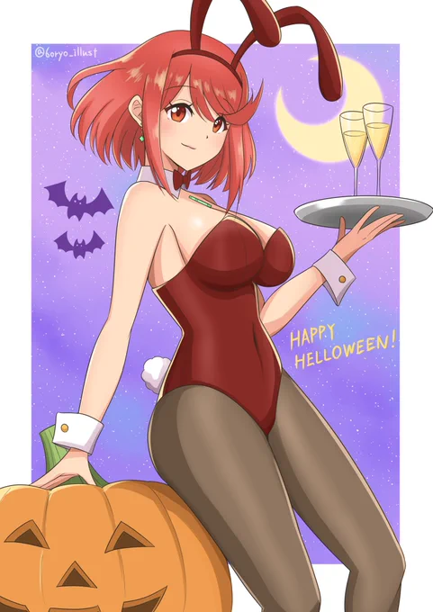 バニーガールホムラちゃん
#ゼノブレイド2 
#XenobladeChronicles2
 #halloween2021 