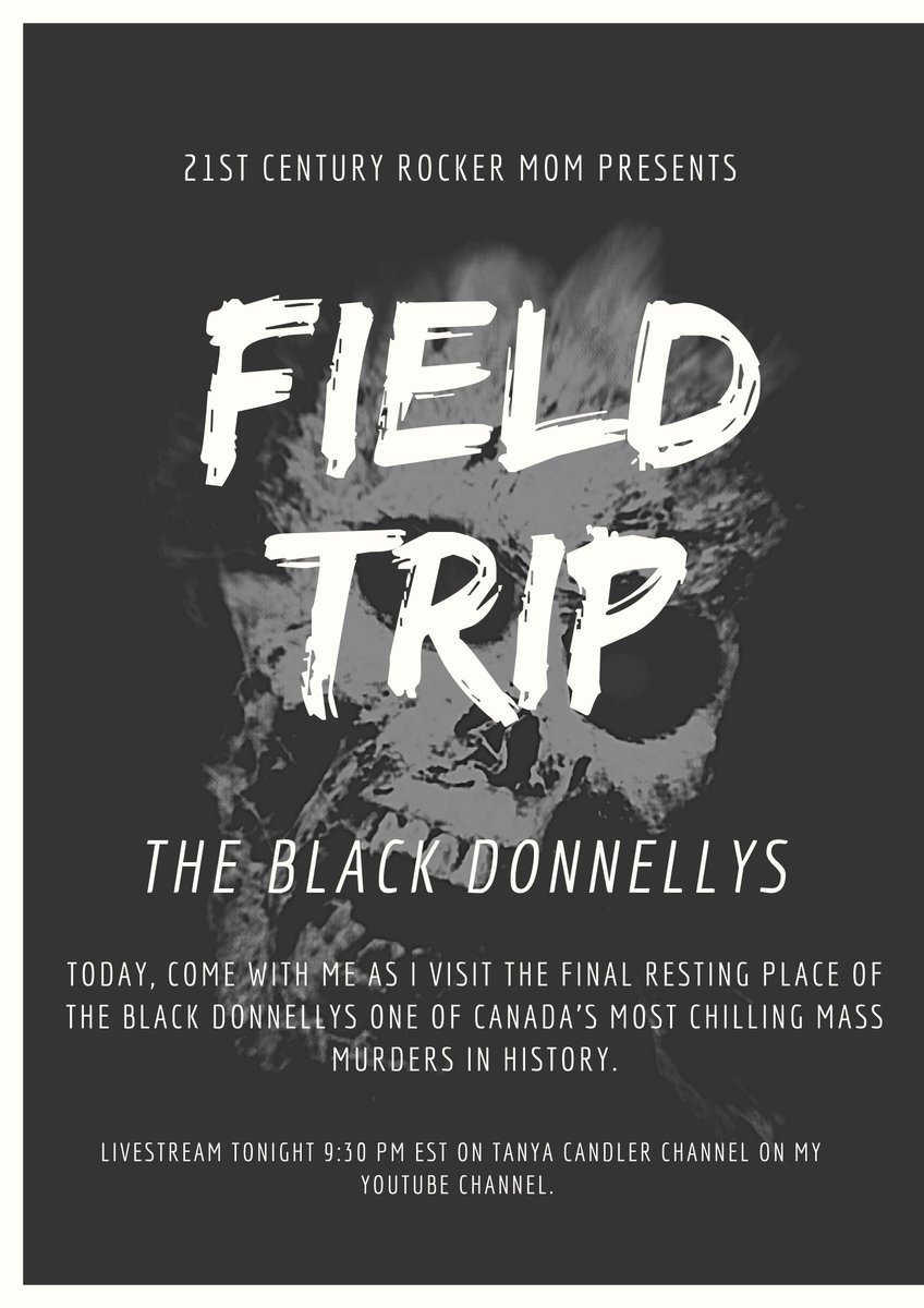 TanyaCandler's tweet photo. See ya'll tonight for the Livestream on my YouTube Channel, until then, off for some #BlackDonnellys education and creepy fun! I'll be talking about this on tonight's LIVE show! #21stcenturyrockermom #ldntont #Lucan #Donnellys https://t.co/3E2s9BI0pk