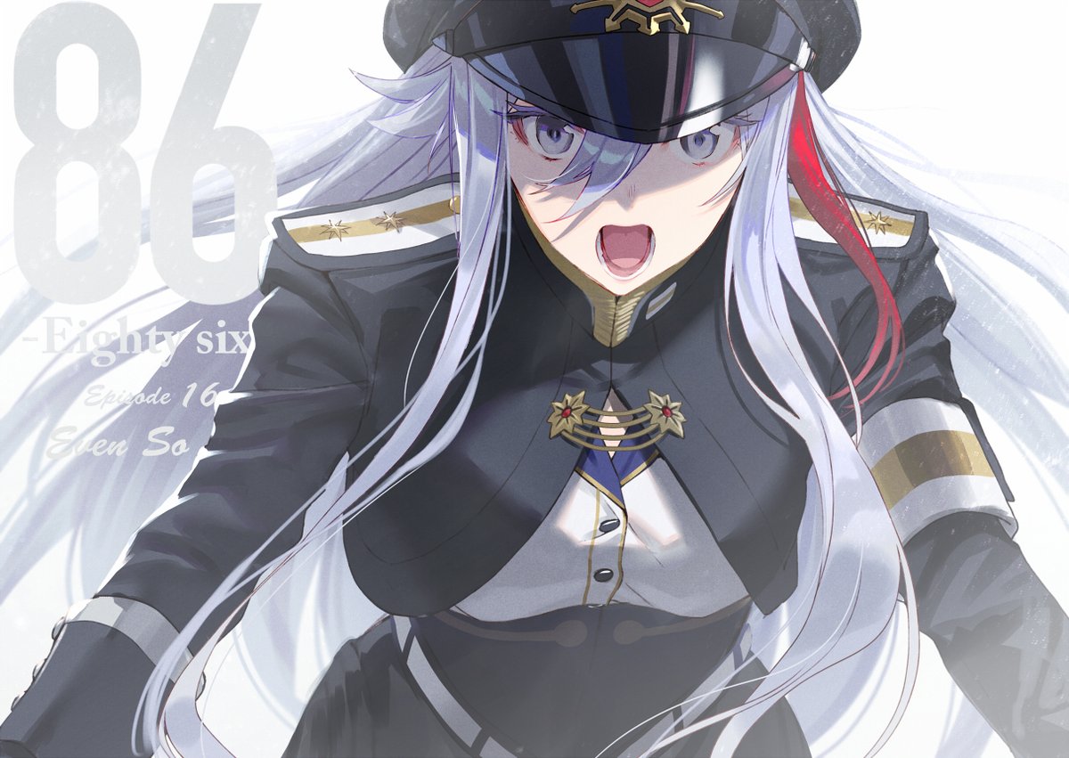 1girl uniform military uniform military solo streaked hair long hair  illustration images