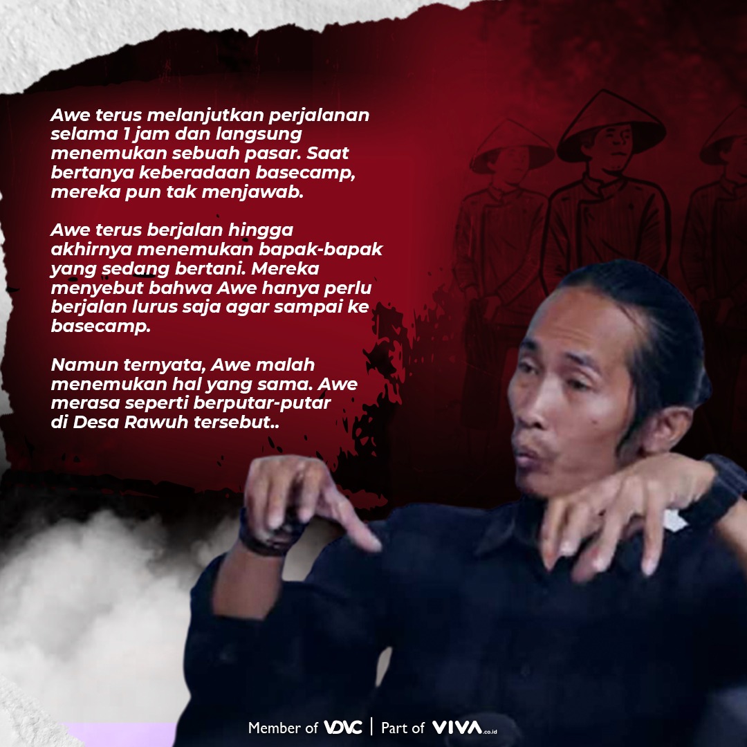 tvOneNews's tweet photo. Awe tersadar tersesat di Desa Rawuh tersebut dan berupaya mencari pertolongan agar dapat keluar dari desa yang ia lihat dengan sejumlah keanehan di dalamnya.
Saksikan di https://t.co/01jDJ2NCS6
VDVC part of @VIVAcoid 
#VoisPodcsat #AweAdventure #DesaRawuh #GunungSlamet https://t.co/w0gJUnxiQs