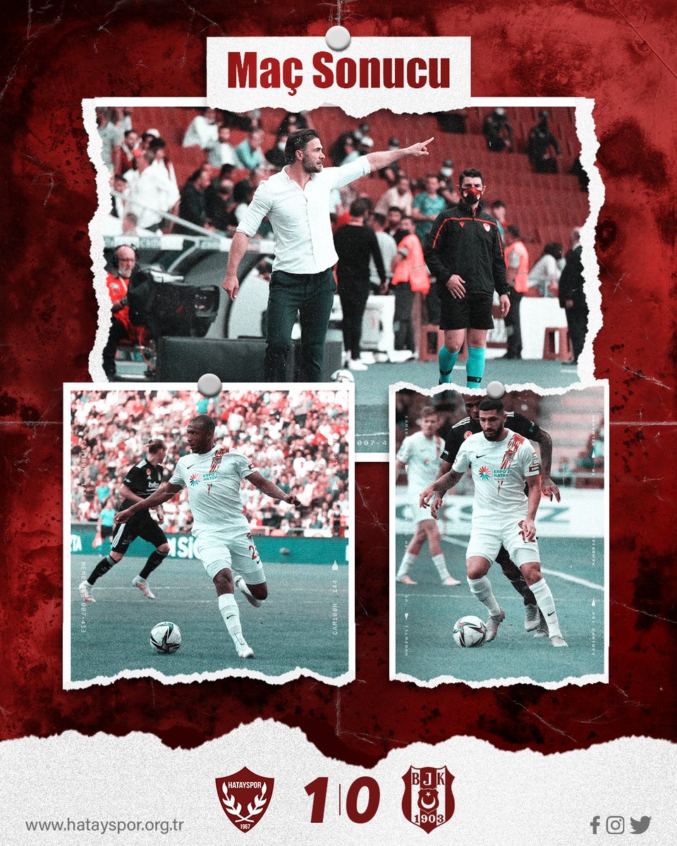 Hatayspor_FK's tweet photo. Maç Sonucu |
3 puan ailemizin ❤️
#DahaAsiDahaGüçlü #AtakaşHatayspor #HTYvBJK https://t.co/m3B96bqv9x