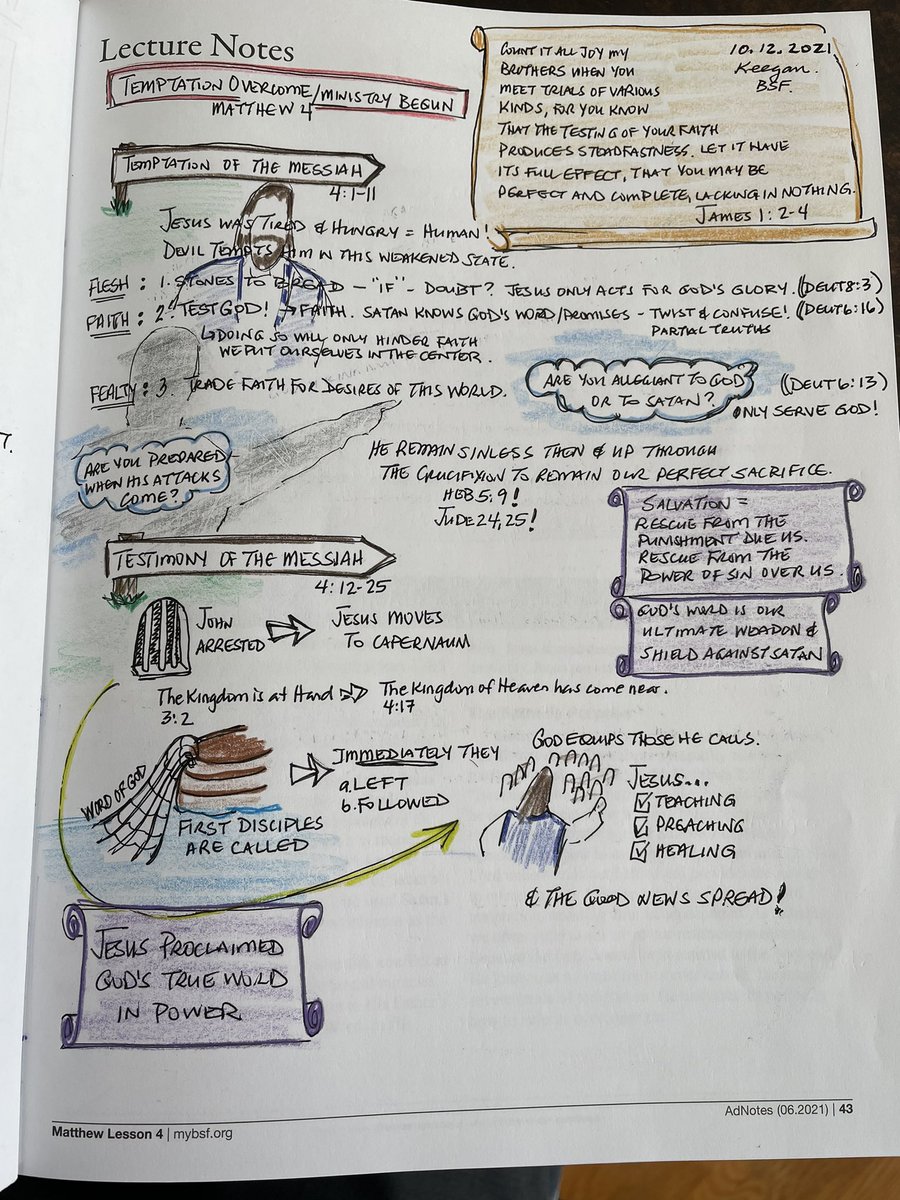 RRaunikar's tweet photo. #roughnotes from BSF lectures from the Gospel of Matthew part 2.  I build upon lessons and lectures and add my own comments.  How do you do notes?  Tips or lessons #notetaking https://t.co/jeO40xKWMx
