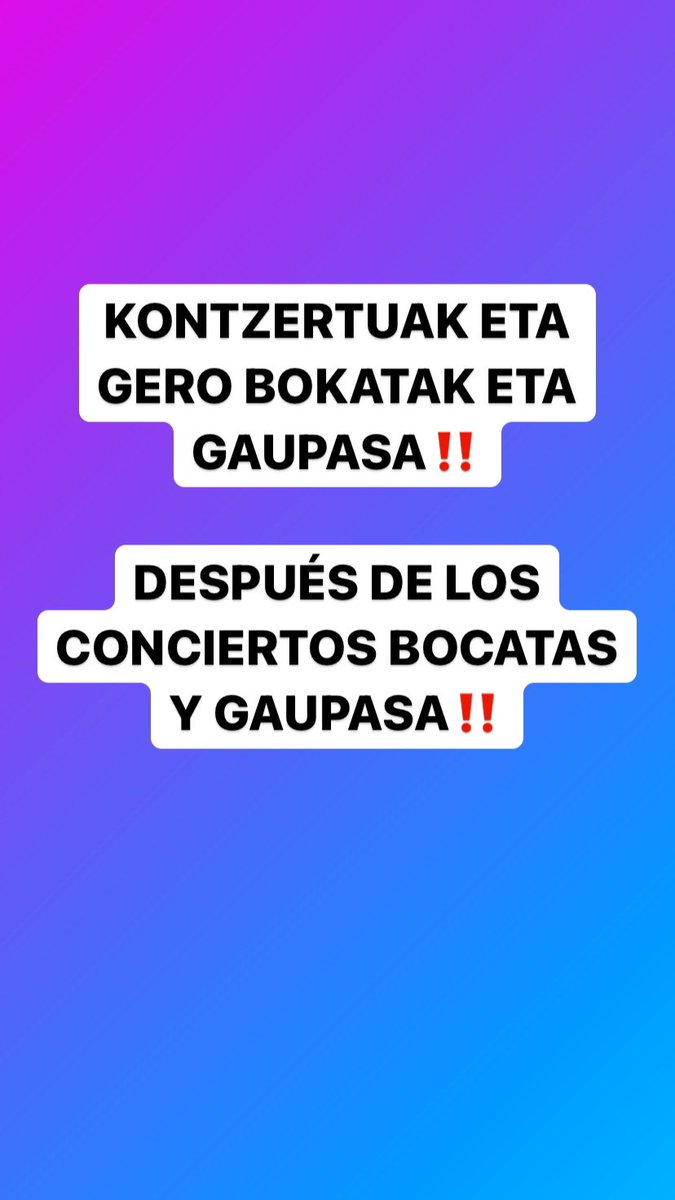 LARUNBATEAN GARRALDAKO PISTAN!!!! BIHAR BAZKARIRAKO TXARTELAK EROSTEKO AZKEN EGUNA‼️ / EL SÁBADO EN LA PISTA DE GARRALDA!!! MAÑANA ÚLTIMO DÍA PARA COMPRAR LOS VALES DE LA COMIDA‼️