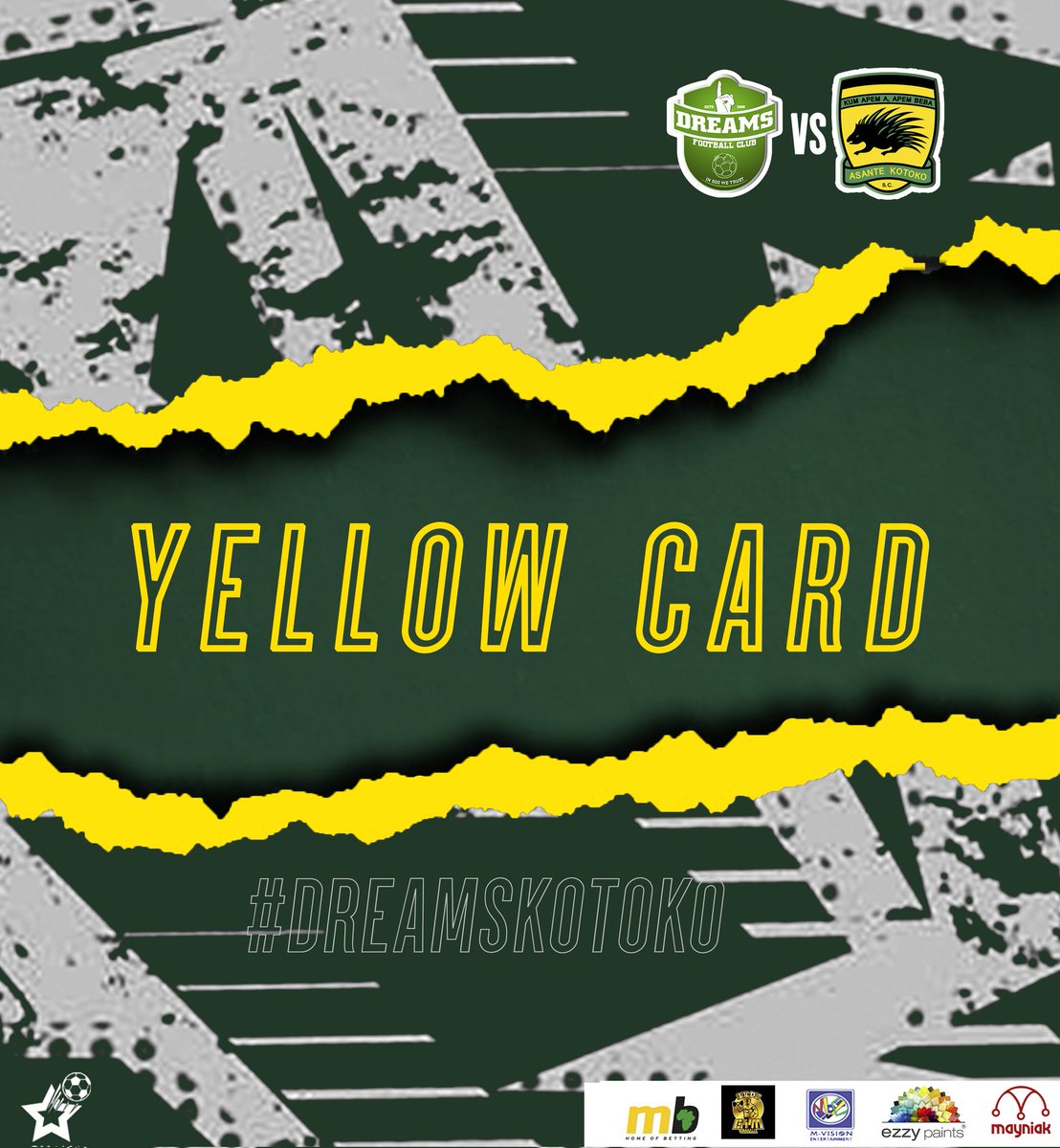 DreamsFootballC's tweet photo. π | 8' YELLOW CARD
#Jalilu is booked for fouling an opponent on the edge of the box.
But #Agbasi makes a big save to deny the attempt.πͺ
#DreamsKotoko | 0οΈβ£ - 0οΈβ£ https://t.co/tmvPzkOWFL