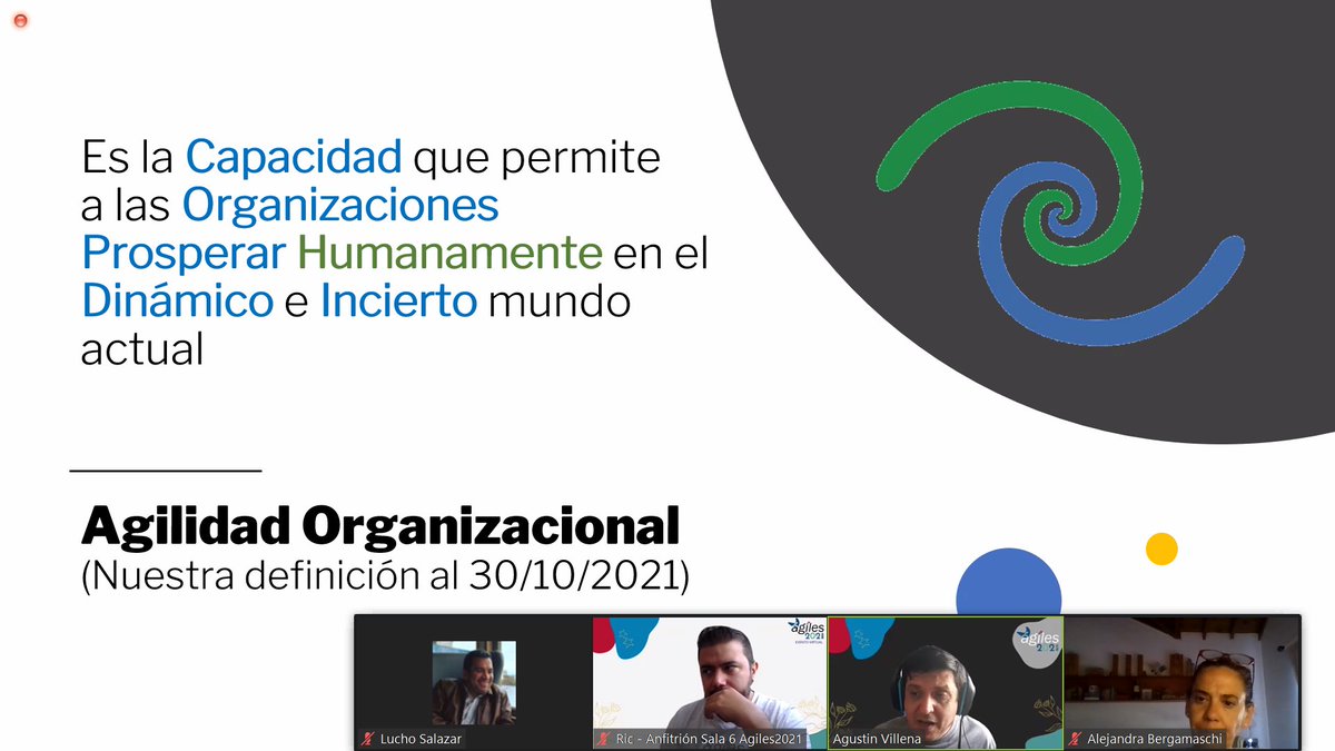 Agilidad organizacional, según <a href="/agustinvillena/">Agustín Villena</a> en #agiles2021 <a href="/AgilesChile/">Agiles Chile</a> <a href="/AgilesColombia/">AgilesColombia</a>