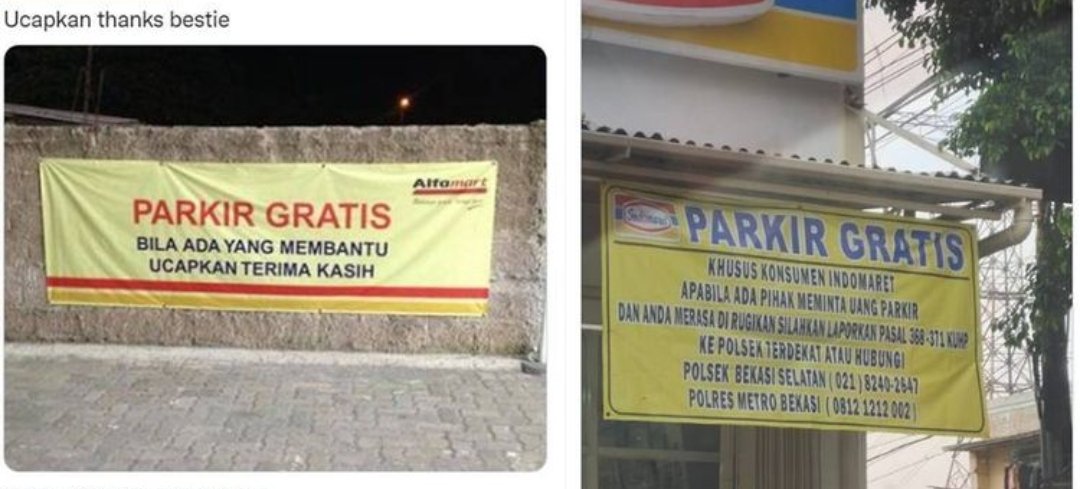 GusAndri1982's tweet photo. Lagi viral tentang masalah juru parkir liar. Mana yang lebih cocok untuk akad dalam muamalah tukang parkir?
1. Ijaroh ( sewa menyewa )
2. Wadiah ( penititipan ) https://t.co/RyCwQ8Rcxb