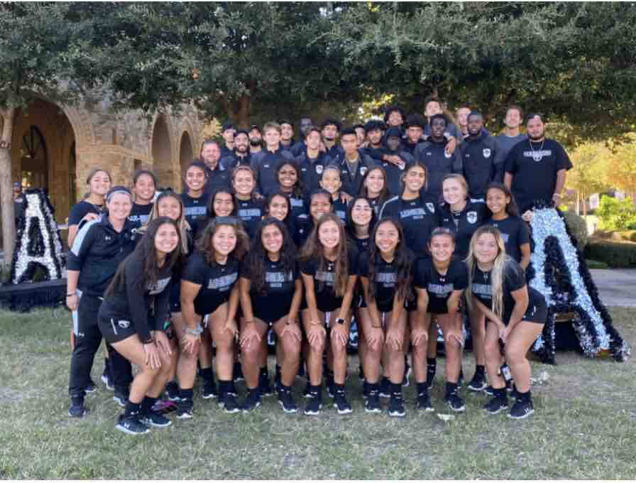 TAMUSanAntonio's tweet photo. Best of luck to our Women's and Men's soccer teams as they face OLLU today in their final games of the season.  Women play at 1 p.m. and Men play at 3 p.m. at OLLU. It's been a wonderful inaugural season! ⚽ 🐾 #backthejags https://t.co/rudXxpWM09
