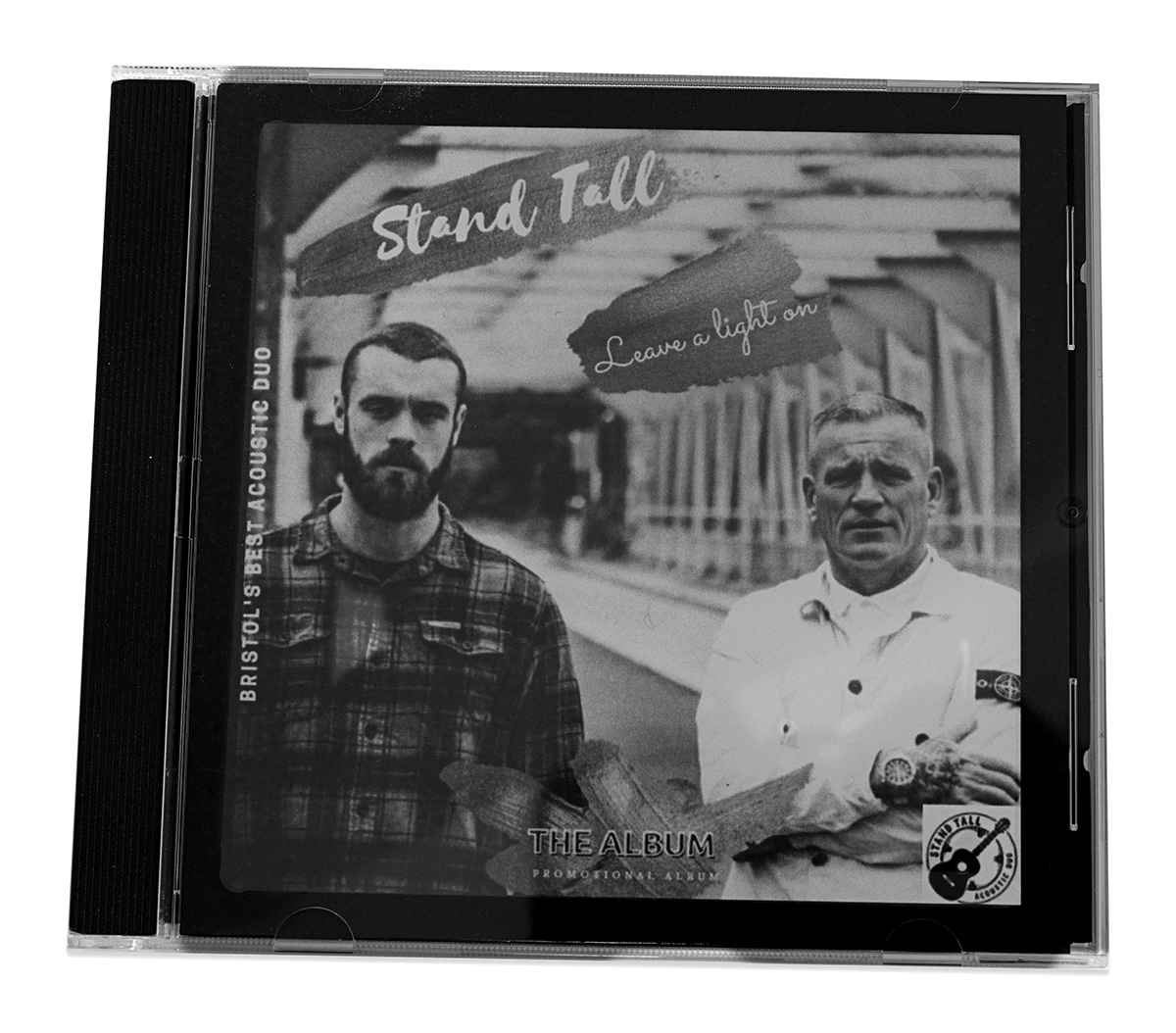 MTS_CD_DVD's tweet image. Good to help Bristol based duo Stand Tall with a rush order. 
‘Leave A Light On’ – a duplicated CD presented in a jewel case with printed paper parts. 250 units, 48 hours from receipt of artwork and music files to collection. All manufactured in house. Tidy!