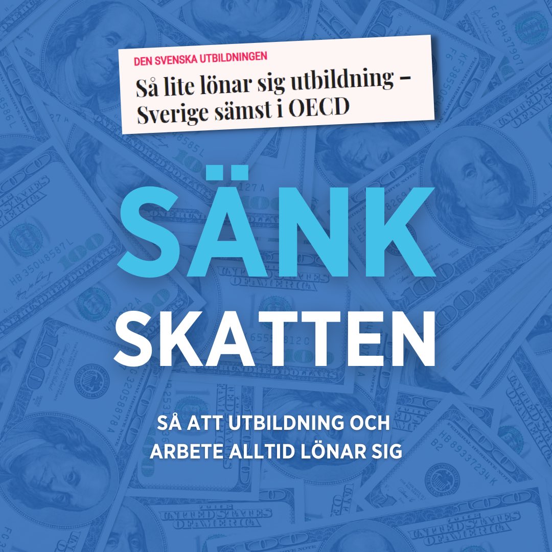moderatstudent's tweet photo. Har Sverige råd med en mandatperiod till av sossarnas skattehöjningar? https://t.co/pu1ylgSToy
