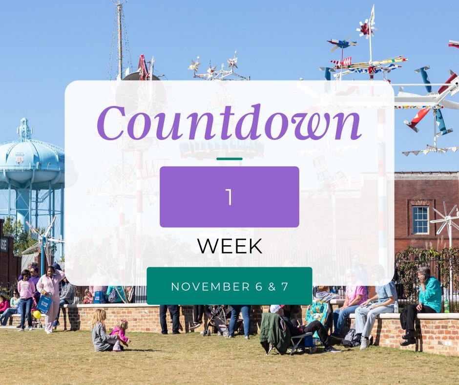 We’ll see you in ONE WEEK at the 17th Annual North Carolina Whirligig Festival! The festival begins at 10:00 am on Saturday, November 6, in Historic Downtown Wilson.

#whirligigfestivalnc #whirligigfest2021 #backatitagig2021 #whirligoodday #giveitawhirl