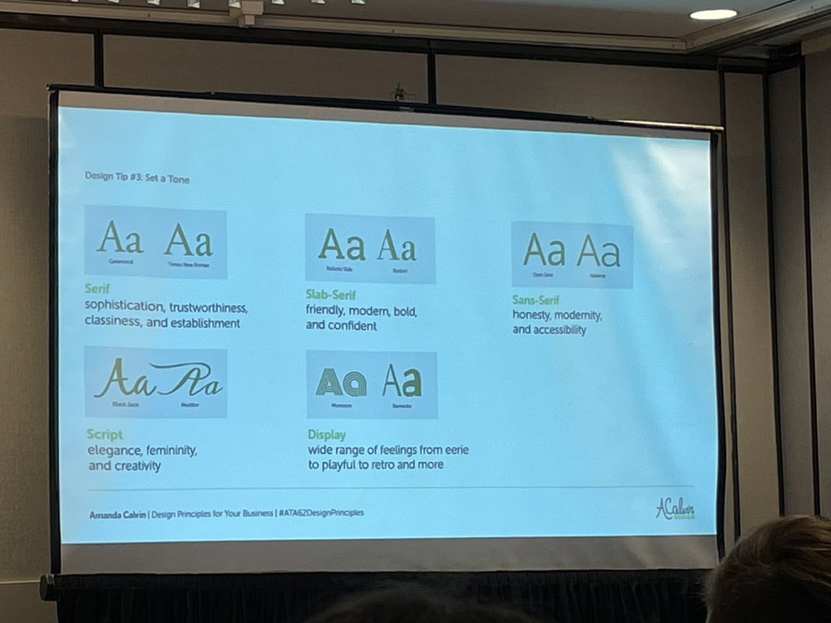 YurickTrans's tweet photo. Great design tips from @acalvindesign! #ata62 #ATA62DesignPrinciples https://t.co/89boELHb8S