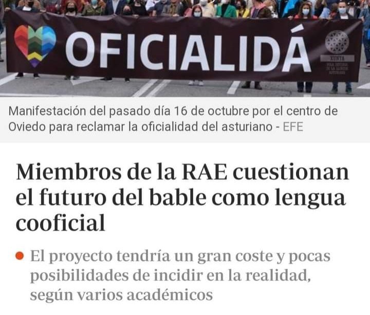 nbardio's tweet photo. La RAE es una institución pública para normativizar el castellano. Entre sus funciones no figura entrometerse en la política lingüística de una Comunidad Autónoma ni en asuntos de otros idiomas ajenos al castellano.

Es muy grave esto y el Principado debe exigir rectificación. https://t.co/7c800oTEYd