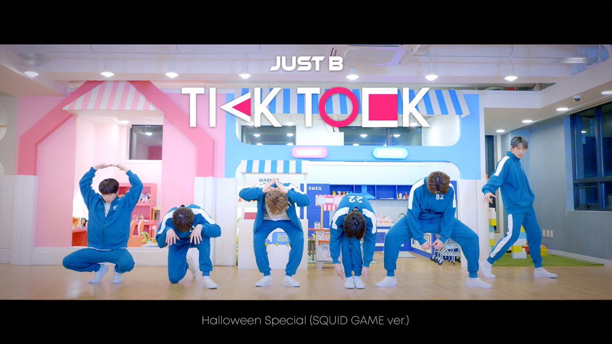 Image for [VIDEO] JUST B 'TICK TOCK' Halloween Special (SQUID GAME ver.) 🅱️ https://t.co/oacxOeI7y8 JUSTB JUST_BEAT TICKTOCK SQUID_GAME🦑 Squid Game🎃 https://t.co/OAkbB2n8N8