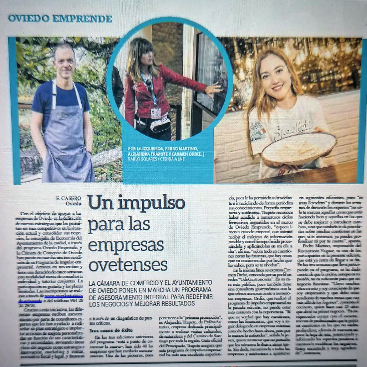 EnRutAsturias (@enrutasturias) on Twitter photo "Un impulso para las empresas ovetenses"
Gracias @lanuevaespana_, <a href="/CamaraOviedo/">Cámara de Comercio de Oviedo</a>, @oviedoemprende y <a href="/aytoviedo/">@aytoviedo</a> por la entrevista.
Seguiremos colaborando y trabajando con vosotros en el @taluderia 📍
Muy agradecidos por las oportunidades que nos brindáis
@creoenoviedo
#guiaoficial "Un impulso para las empresas ovetenses"
Gracias @lanuevaespana_, <a href="/CamaraOviedo/">Cámara de Comercio de Oviedo</a>, @oviedoemprende y <a href="/aytoviedo/">@aytoviedo</a> por la entrevista.
Seguiremos colaborando y trabajando con vosotros en el @taluderia 📍
Muy agradecidos por las oportunidades que nos brindáis
@creoenoviedo
#guiaoficial