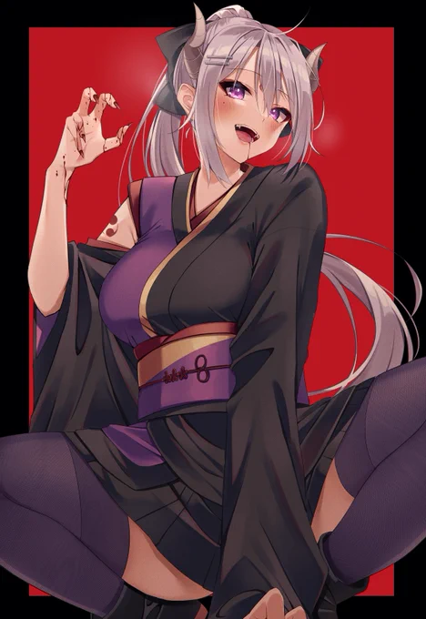 お菓子あげなきゃ命奪われるタイプの鬼
#でろあーと 