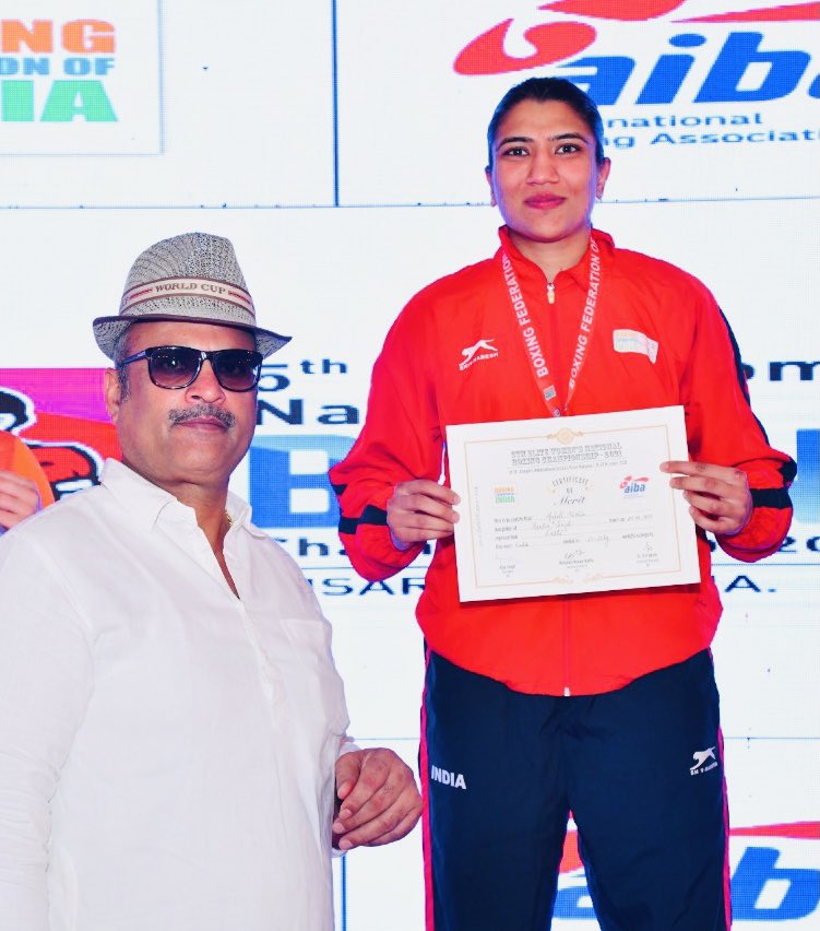 BoxerTushir's tweet photo. Won Gold In 5th Elite Women’s Boxing National Championship 2021, Hisar. 
Thankyou everyone who supported me in my journey I’m very grateful 😇 @bfi_official_ 
#boxingchampion #nationalchampionship 
#boxingindia #goldmedalist #anjalitushir #tushirboxer https://t.co/gIpb0BD0vY