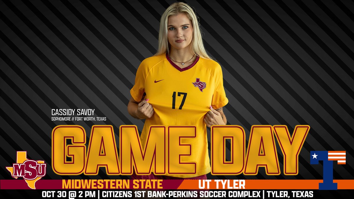 GAME DAY | MSU is in Tyler, Texas, to take on UT Tyler in a Lone Star Conference match TODAY 😎 Kick-off is set for 2 pm #StangGang 

Video 📺: bit.ly/36dLnBq
Live Stats 📊: bit.ly/3GzVDVY