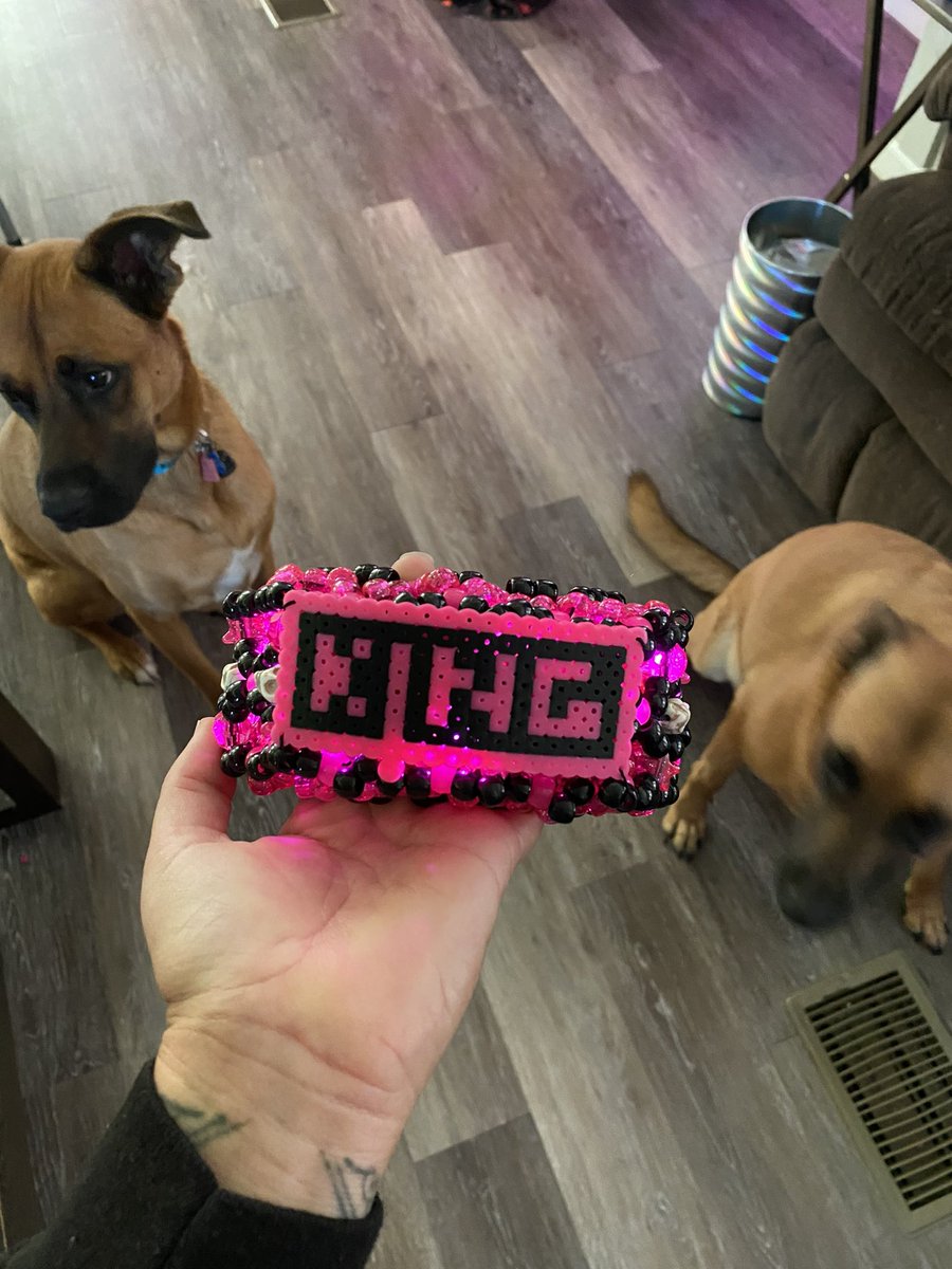 DJ_DWNLD's tweet photo. @SullivanKing my wife wishes to gift you and your wife this cuff that she made in light of yalls recent great news! Let me know how we can make this happen! Can’t wait to rage with you today!! #freakydeaky https://t.co/aJQpcgYPIR