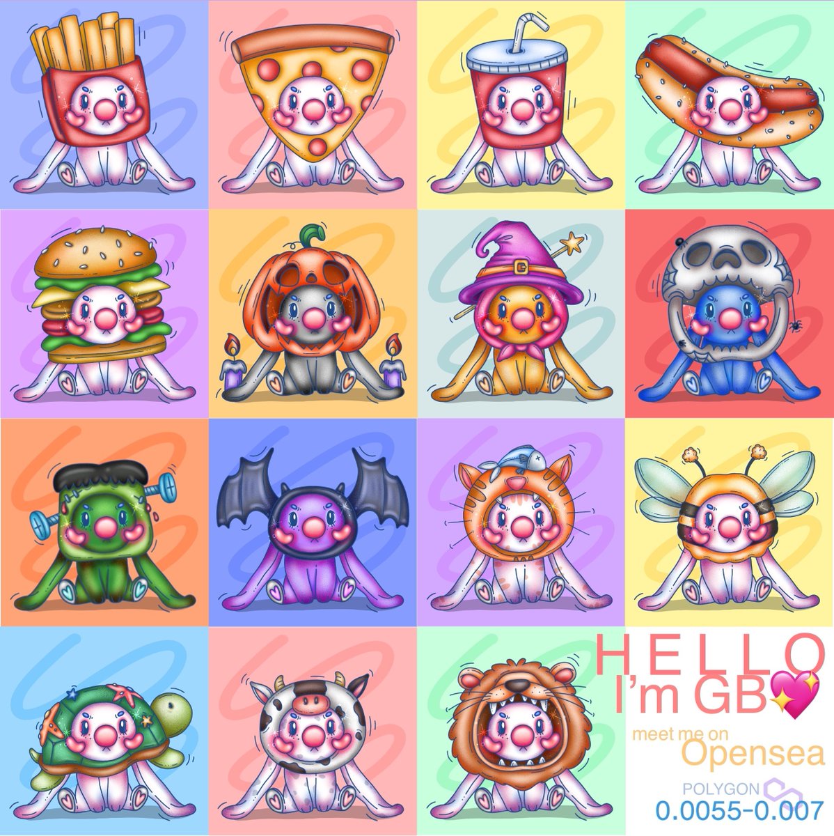 💓✨new collection - GB🐰✨💓
GB no.1-15 on Opensea (POLYGON)
: price 0.0055-0.007
: opensea.io/collection/gb-…

#NFTCommunity #NFTcollectibles #Polygon #NFTTHAILAND #nftart #Cryptoart #OpenSeaNTF