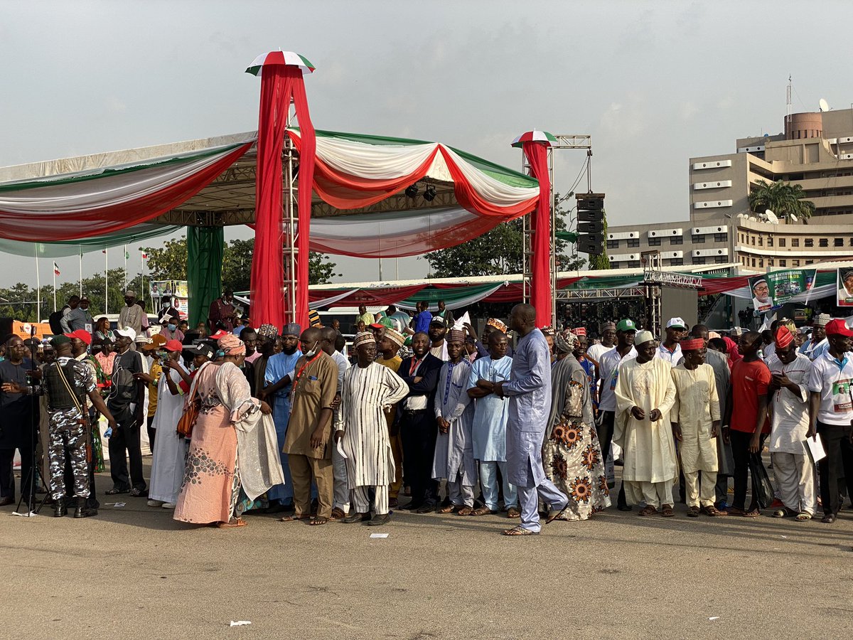OfficialPDPNig's tweet photo. 2021 National Convention: Live pictures from Eagle Square, Abuja, venue of the @OfficialPDPNig Elective National Convention. https://t.co/YcQXAtsCDE