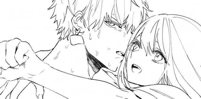 原稿一体どうなることやら………
今日はこのコマ描いて終了ですが、それが一ページ中の30%にも満たないほっそいコマでしてね… 