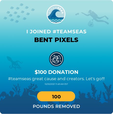 bentpixels's tweet image. #TeamSeas