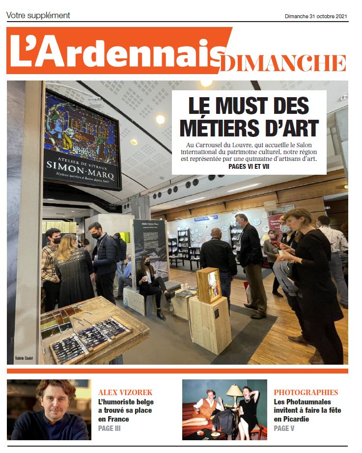 O_Bachelard's tweet photo. Dans le cahier Dimanche @UnionArdennais, @ValerieCoulet fait le tour des les métiers d'art régionaux présents au @SalonPatrimoine, @MaPiDuval  nous fait découvrir l'exposition #Photaumnales consacrée à la fête au @Quadrilatere1 de #Beauvais https://t.co/WhWkOmFPln