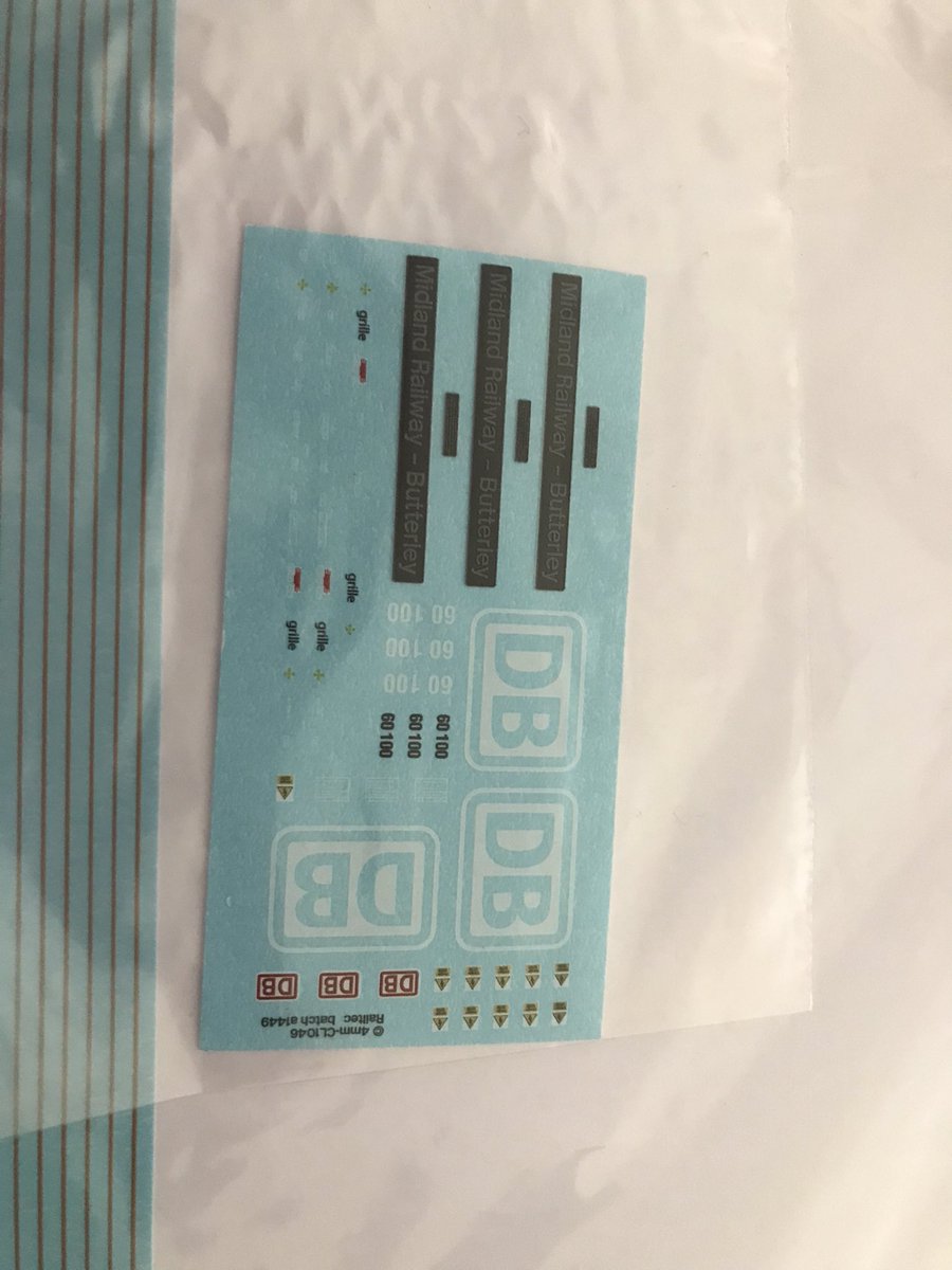 SheepdogNo1's tweet photo. #TMRGUK @DBCargoUK 60100 transfer pack from #railtec arrived this morning & it’s starting to come together. https://t.co/vWhqkuzoSZ