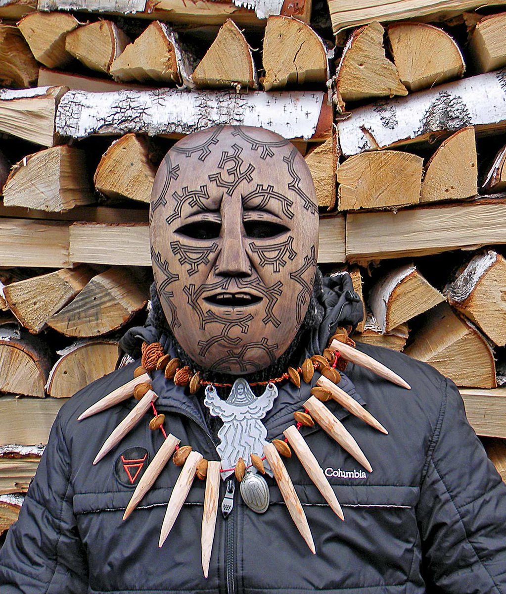 CossackFABLE's tweet photo. #mask #woodenmask #woodcarving #witchcraft #ethno #Fantasy #paganism #ethnofuturism #shamanism #Halloween #shaman
These shamanic masks that I carved out of linden wood recently can be used for Halloween masquerade acts:
"Shaman Kuydymchuy Eldyndysh" and "Shaman Ukuyak Eptyndyr". https://t.co/VHmfnmWwe6