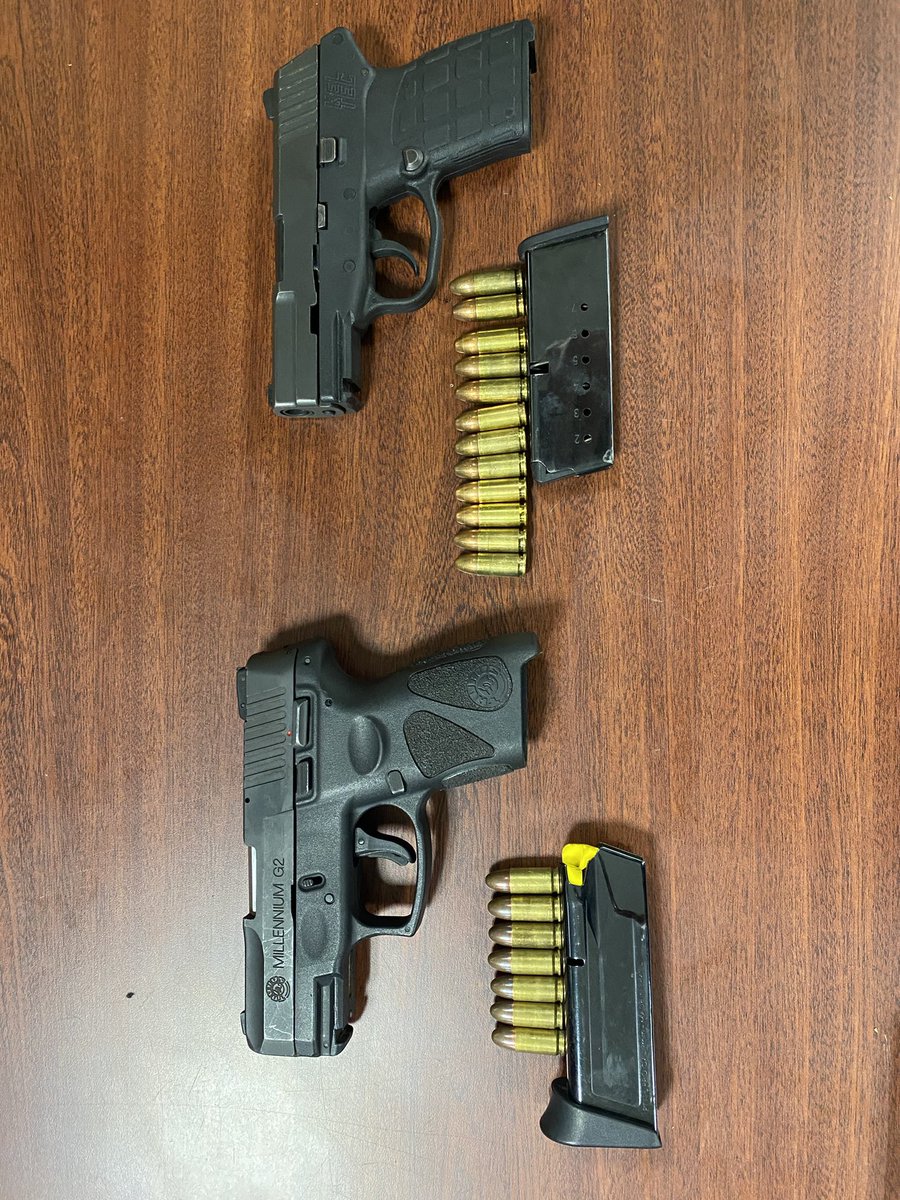 NYPD69Pct's tweet photo. The 69 Precinct Special Ops officers were hard at work taking these illegal firearms off the streets. Great work team! #OneLessGun #Twolessguns https://t.co/rwmCV0MknC