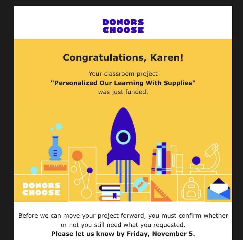 texasmaestramsg's tweet photo. I woke up to a rocket 🚀 today! Thank you to all of you who shared and donated to my project! ❤️ I can’t wait to share these resources with my students. 

@DonorsChoose #duallanguageteachers #bilingualeducator #bilingualbiliteratebicultural #secondgraders https://t.co/gpXxUx2j9v