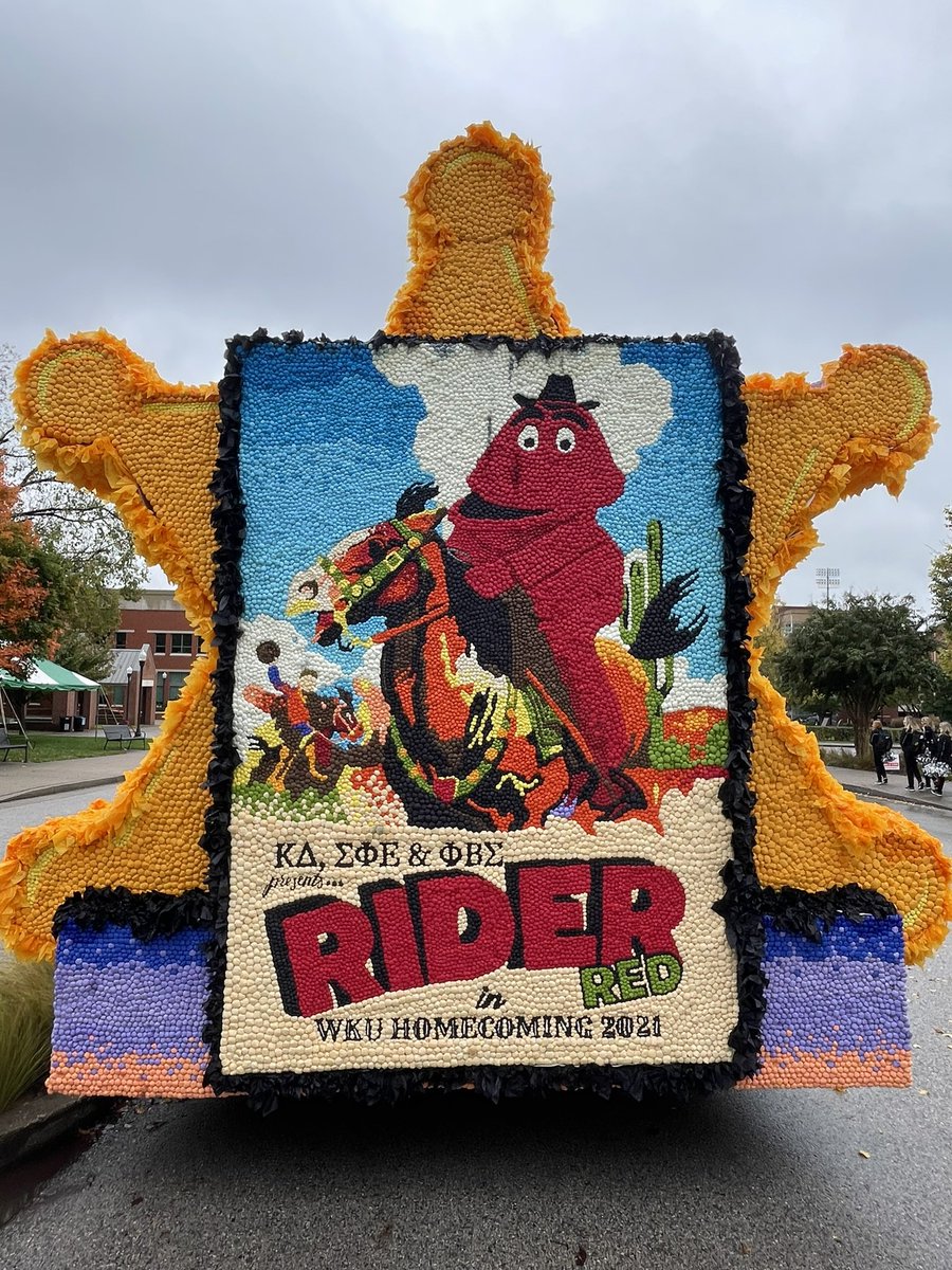 Wild Wild Western Homecoming. Go Tops! ❤️🏈❤️#backinthesaddle #GoBigRed #GoTops #wkufootball