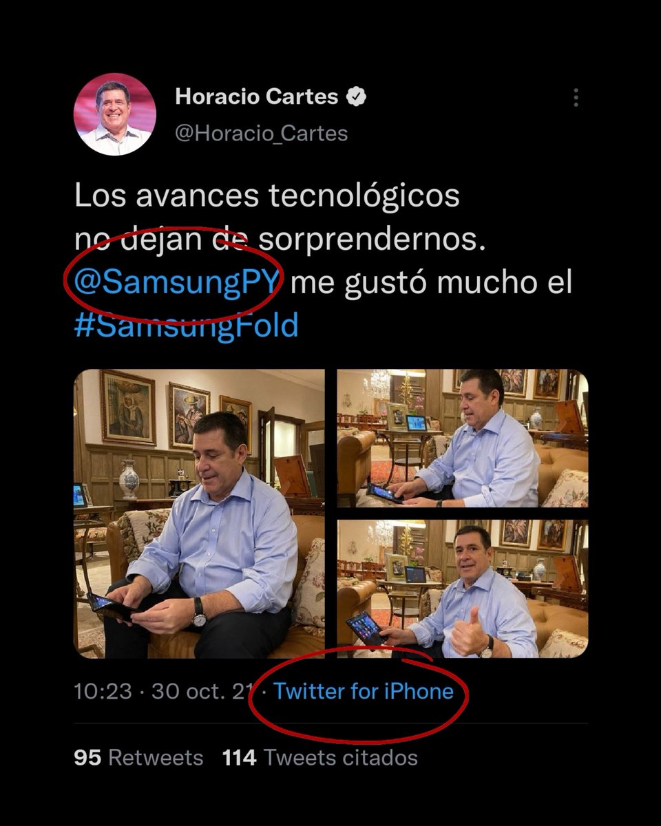 EleditorPy's tweet photo. El CM de alguien con plata hace lo que quiere... 
@Horacio_Cartes 🧐🥃 https://t.co/en0A8H44pG