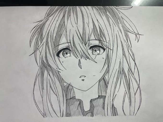 かなり時間かかったけどできた〜、、
結構いいでき?🤔
 #ヴァイオレットエヴァーガーデン 