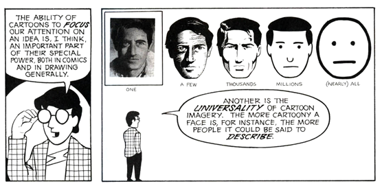 another obsession I have with comics is: art style 

when asked what is more important in comics, art or story, I would argue that the art /is/ part of the storytelling

images from @scottmccloud https://t.co/gpMIMqGJ06 