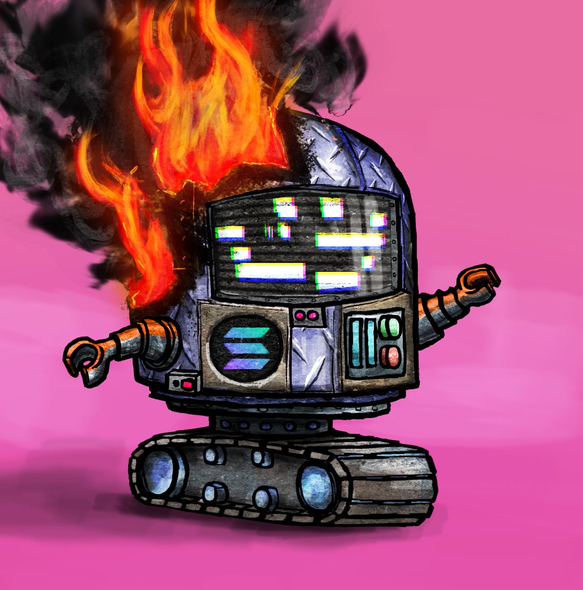 BrokenRobotNFT's tweet photo. 🎉🔥 MINT IS LIVE! 🔥🎉
https://t.co/5ppPncxlmQ

#SolanaNFTs #Solana #NFTCommunity #NFTdrop #NFTs #NFTartists https://t.co/cLalyE2JPY