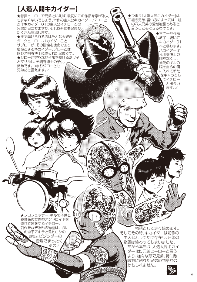 #とにかくワチャーッと集合してる絵を晒す見た人もやる
あんまりわちゃーっとはしてないけどとりあえず集合らしいのを……キカイダーなんてジローとイチロー二人ずついるわけだがまあ、まあまあ。集合してる絵がないんだもん。もんもん。 