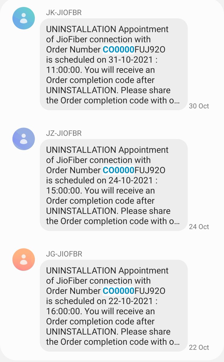 parikshitpathak's tweet photo. @JioCare This is the third time appointment is scheduled. However your engineers never visit as per schedule. As of now I simply need Docket Number &amp; details of Appellate Authority. If device is picked up as per schedule, Docket number will be of no relevance. Pls comply the Regulations. https://t.co/zhLEtzV1HY