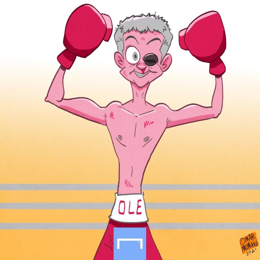 itslaboso's tweet photo. #Ole survives again #GGMU #TOTMUN #MUFC #oleinforever #OleOutNow https://t.co/Pe3DvLGCOK