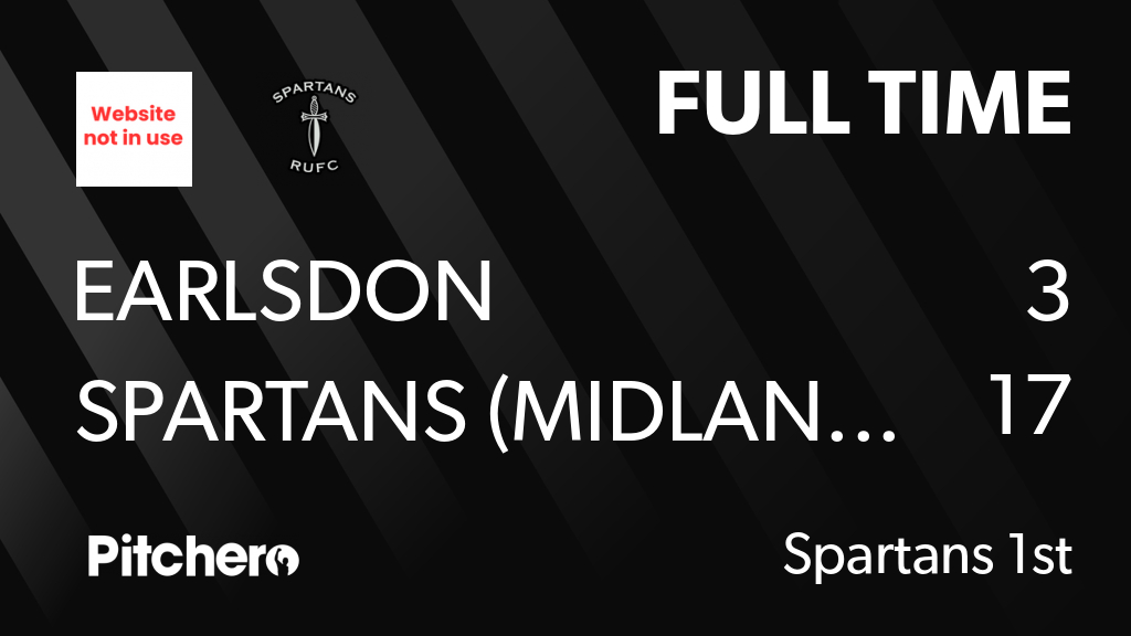 spartansrufc's tweet photo. FULL TIME: Earlsdon 3 - 17 Spartans (Midlands)
#EARSPA #Pitchero
https://t.co/7ZKEPJUL8B https://t.co/rPKHF2xbAr