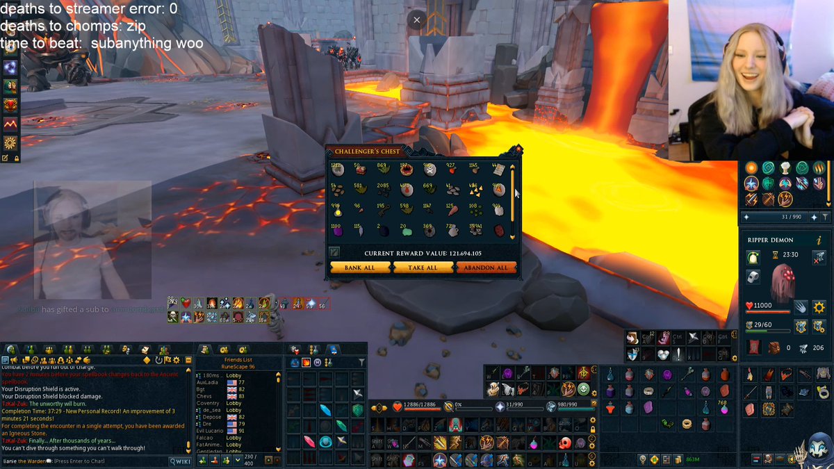 Got a flawless hardmode zuk no food, trying to work on faster kills no flame please :)