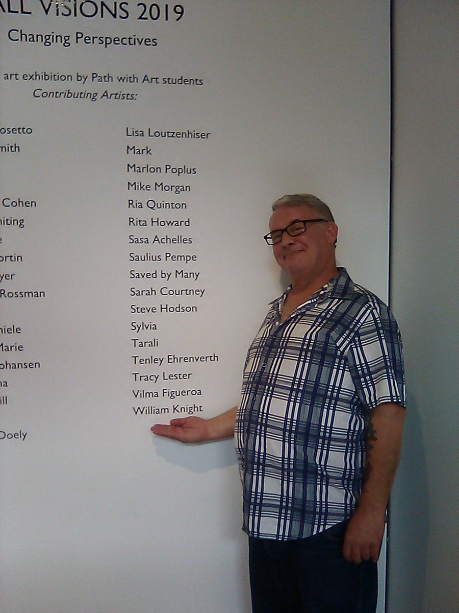 BillKnightsart's tweet photo. Here is me at Path with Art in Fall 2019. #hicetnunc,#hicetnunc,#hen,#pathwithart,#nftartist https://t.co/uQn9XhR3DE