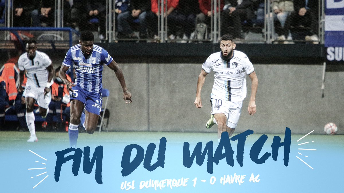 HAC_Foot's tweet photo. C'est fini à Dunkerque, le HAC s'incline pour seulement la deuxième fois cette saison, sur un but de Brahimi inscrit à la 55e.
#USLDHAC https://t.co/A1LxcELHcc