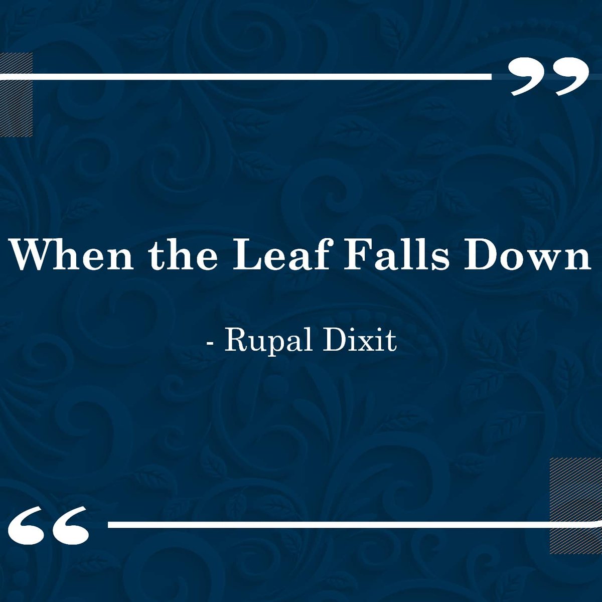 TheLastWordIMI's tweet photo. In this edition of Mighty Scribes, Rupal Dixit contemplates a leaf to be totem of life and the journey of change it follows.

#MightyScribes #Fortnight #SunDownOwlOut #Poems #Creativity #Scribbles #Literature #Poem  #PoemOfTheDay #Leaf #Life #Change #Nature #Seasons https://t.co/RKpr6NMo5u