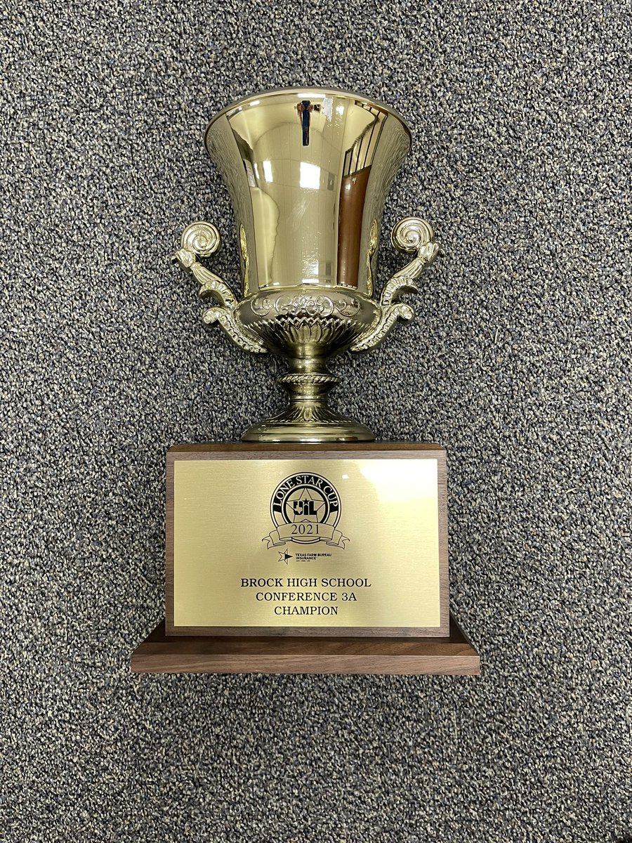 BrockAthletics's tweet photo. Adding Lone Star Cup Trophy #7 today to the trophy case!!!
2009
2010
2015
2016
2018
2019
*2020 COVID took this one away
2021 https://t.co/TSHaty4esj