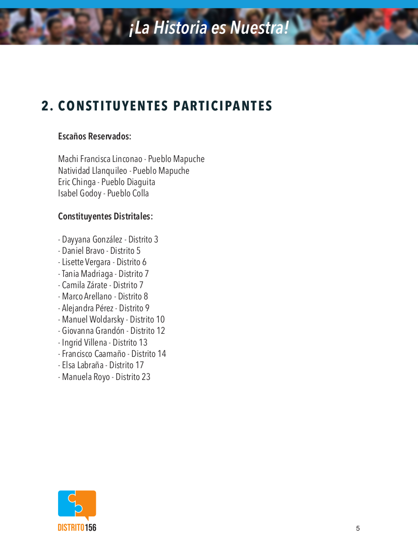 distrito156's tweet photo. La invitación a la iniciativa @Distrito156, plataforma de #ParticipaciónPopular para el #ProcesoConstituyente en nuestro país. 
Convocada por ya más de una veintena de convencionales constituyentes, destinada a construir propuestas de normas e iniciativas populares constituyentes https://t.co/C7V7OnWc8W
