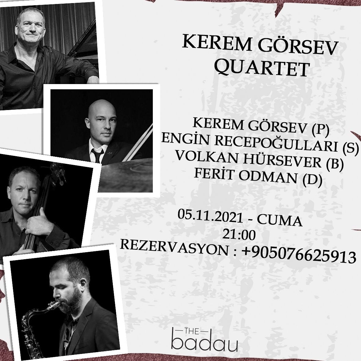 5 Kasım İstanbul Badau ⁦@enginjazz⁩ ⁦@Vhursever⁩ ⁦@feritodman⁩