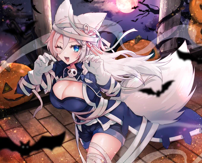 happy Halloween🎃
trick or treat? No!

Trick but Treat!♡
お菓子くれても、イタズラするぞ〜♡

Illustrator:七瀬ちおり様 【@07_chiori 】
#トリックオアトリート 
#halloween2021 